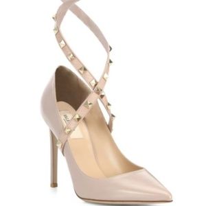 Valentino Garavani - Studwrap Leather Ankle-Strap
